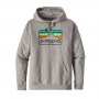 Patagnia Men's Line Logo Badge Lightweight Hoody Grau